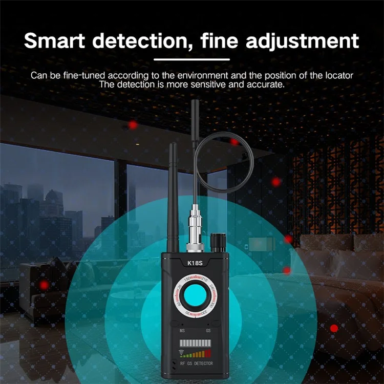 K18S Disparo Anti-escondido Anti-escondidas Detector De Señales Inalámbricas Anti-monitoreo Anti-posicionamiento Detector De RF