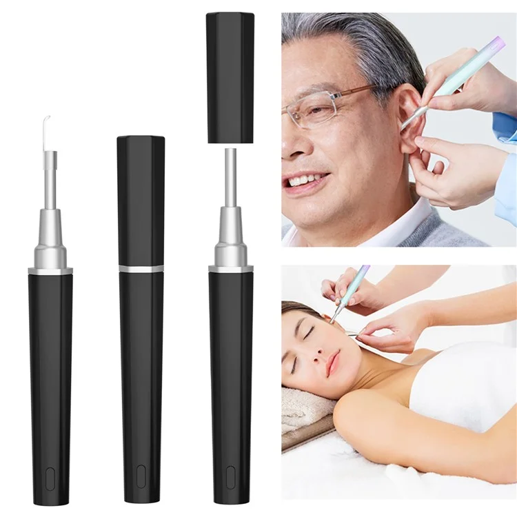 Y99 Smart Visual Ear Cleaner WiFi Earwax Remover Cleaning Spoon Earpick Endoscope - Black