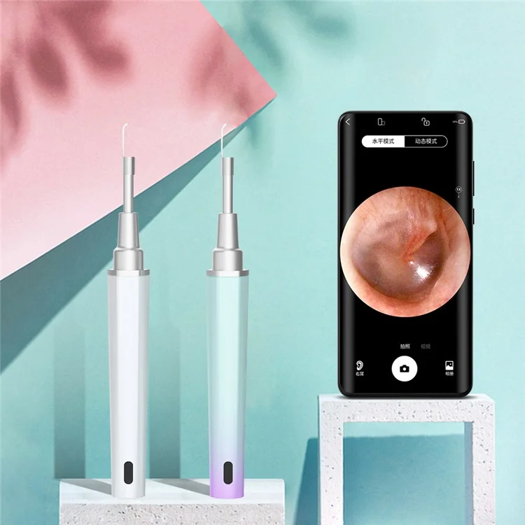 Y99 Smart Visual Ear Cleaner WiFi Earwax Remover Cleaning Spoon Earpick Endoscope - Black
