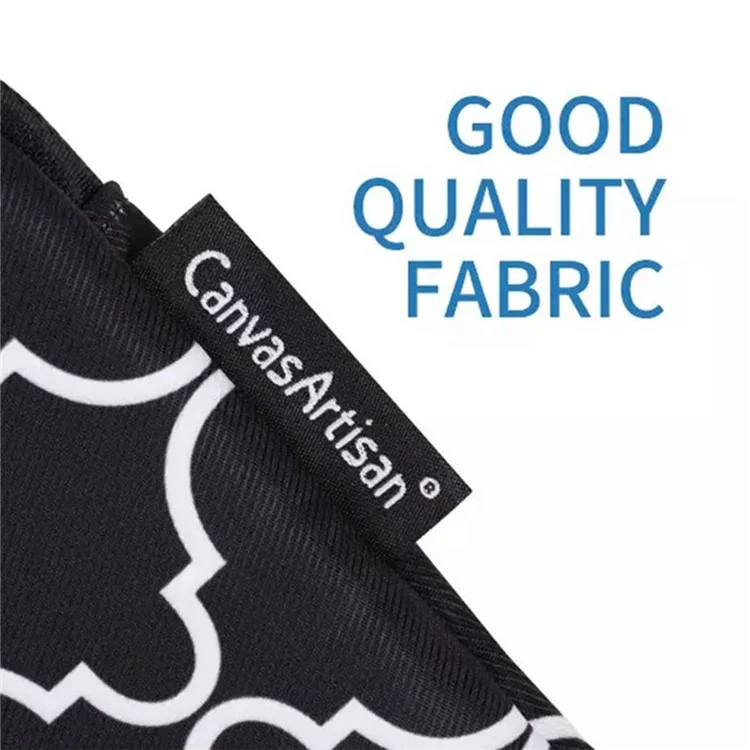 CANVASARTISAN H39-S21 Polyester Grid Texture Printed Electronics Digital Accessories Storage Bag Pouch for USB Data Cable Headphone Charger - Black
