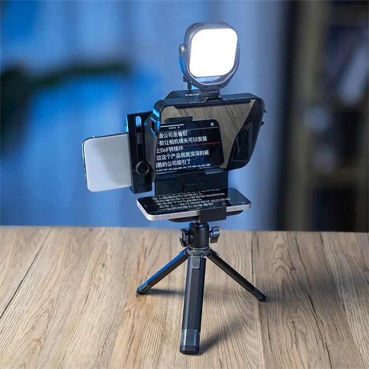 Teleprompter per telefono cellulare portatile per interviste, live streaming video e registrazione
