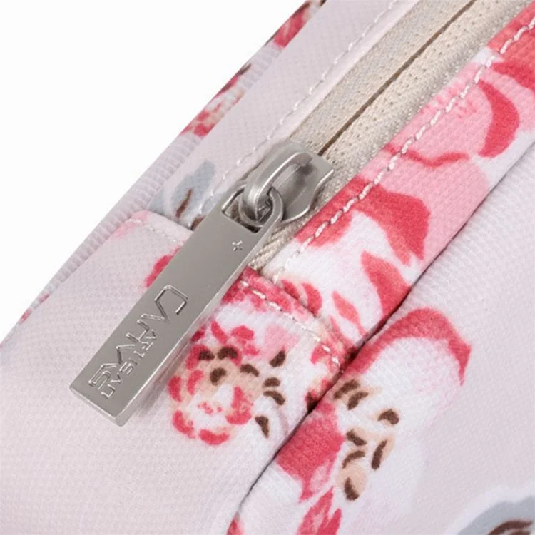 CANVASARTISAN H10-S11 Beautiful Flower Pattern Travel Cable Organizer Electronics Accessories Cases Storage Bag