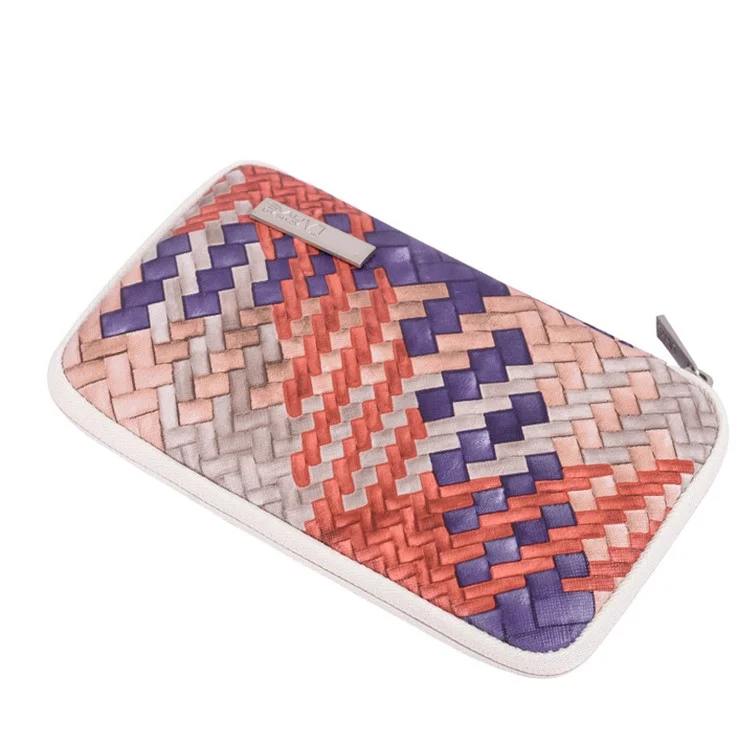 CANVASARTISAN G5-S21 Woven Texture PU Leather Digital Accessories Storage Bag Earphone Power Bank Charger Carrying Case