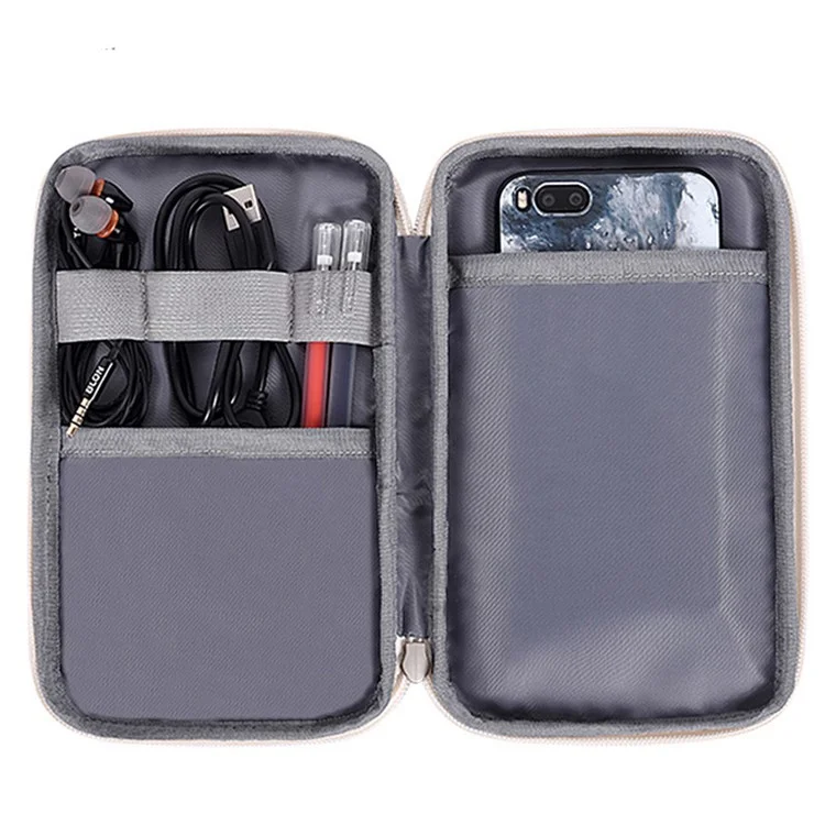 Canvasartisan H9-S21 Acuarela Patrón De Plumas Auriculares Cargador De Ratón Accesorios Digitales Bolso De Almacenamiento Que Lleva Bolsa