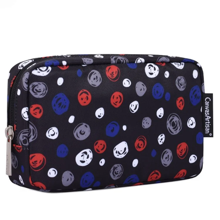 Canvasartisan H13-S11 Sac De Rangement À Motif Polka Dot Pour Accessoires Numériques Chargeur De Téléphone Sac Pouch Souris