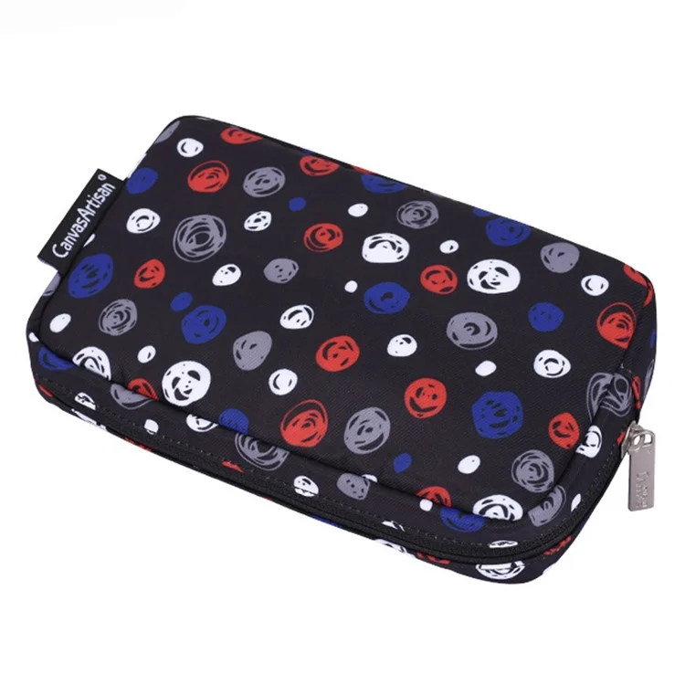 CanvasArtisan H13-S11 Polka Dot Muster Aufbewahrungstasche Für Digitales Zubehör Telefonladegerät Maus Beutel Tasche