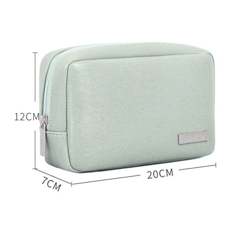 CANVASARTISAN L6-S11 PU Leather Storage Bag Case for Digital Accessories Power Bank Charger Phone Pouch