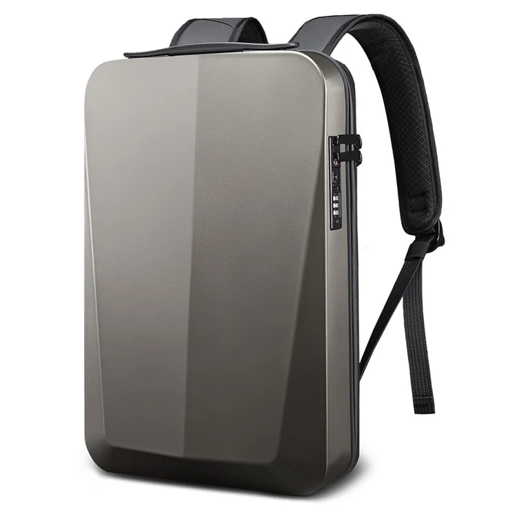 BANGE BG-22201 Sac à dos pour hommes Sac à dos de voyage Sac à dos d'affaires Durable Sac à dos pour ordinateur portable Résistant à l'eau Sac scolaire Convient aux ordinateurs portables de 15,6 pouces - Titane Doré