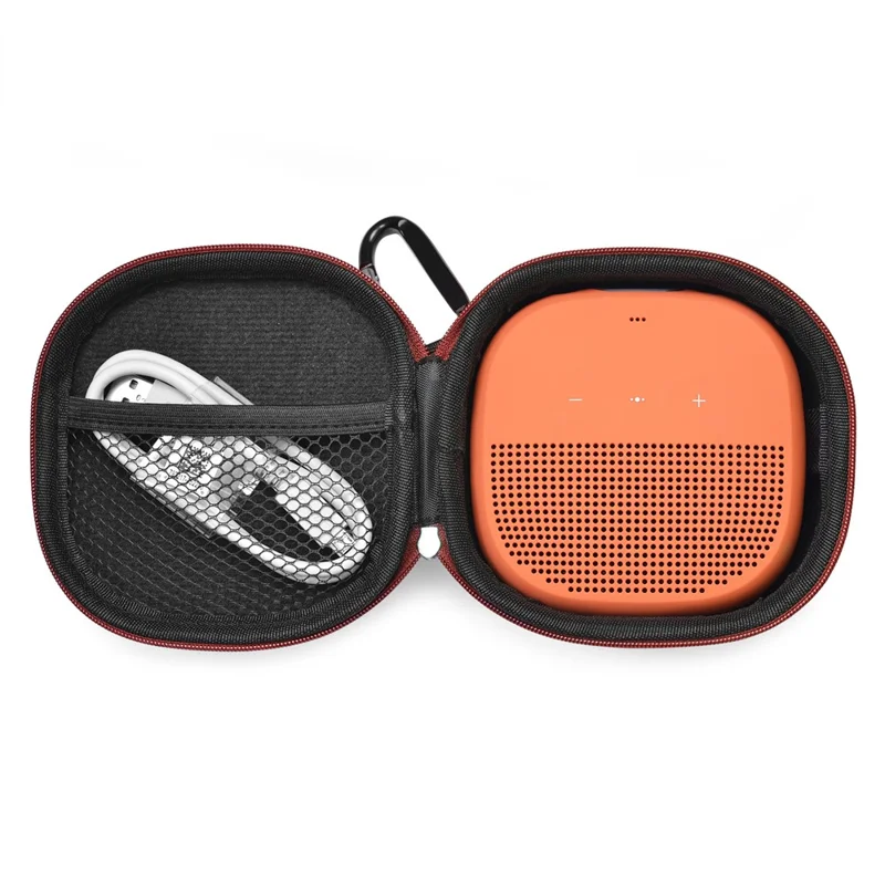 Stoßfeste Aufbewahrungsbox, staubdicht, Nylon-Lautsprecher-Aufbewahrungstasche für Bose SoundLink Micro - Orange
