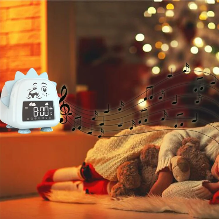 JS2726A Lion-shaped Children's Alarm Clock Multifunction Sleep Training Tool Creative Electronic Clock