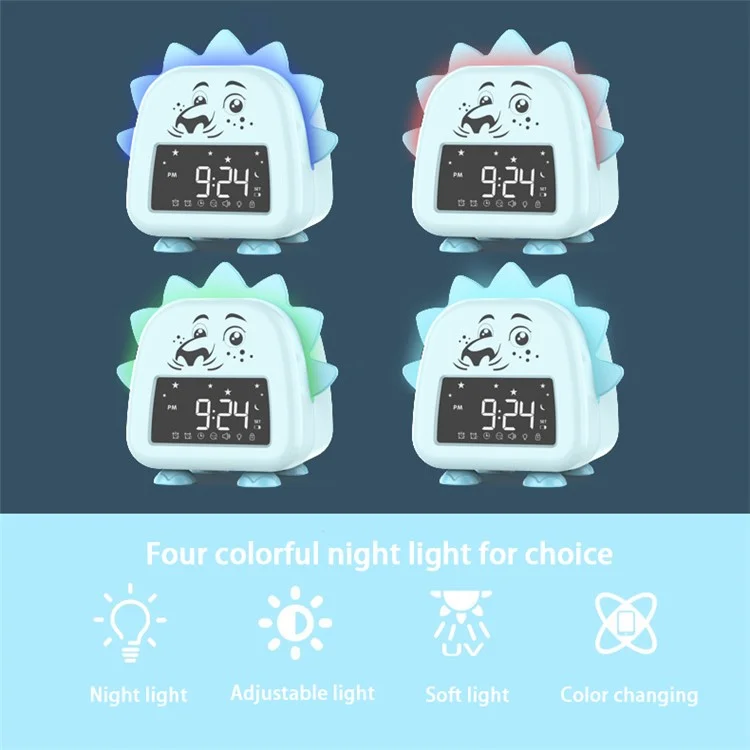 JS2726A Lion-shaped Children's Alarm Clock Multifunction Sleep Training Tool Creative Electronic Clock