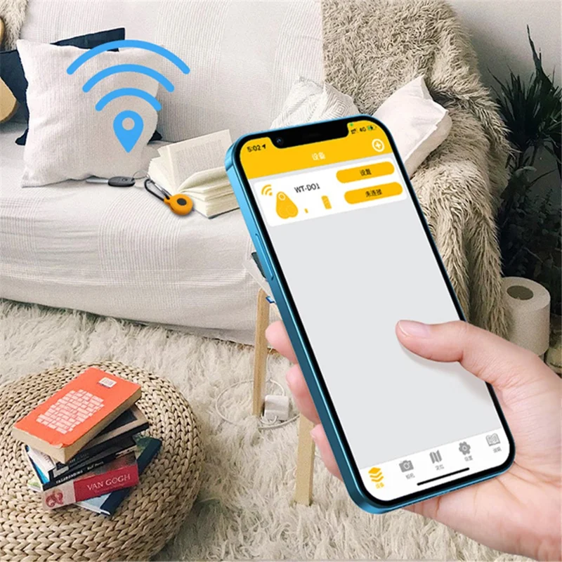 Shockproof Silicone Case for Tile Sticker (2022) Bluetooth-compatible Tracker Finder Accessory Protective Cover Sleeve - Yellow