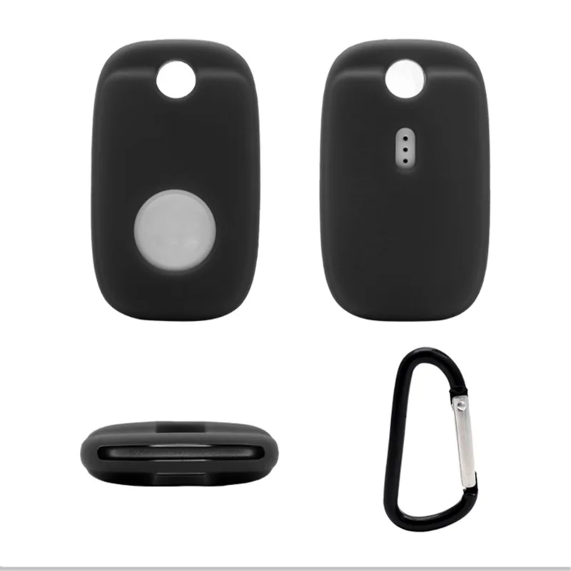 For Tile Mate Pro (2022) Bluetooth-compatible Tracker Anti-scratch Silicone Case Accessory Protective Cover Sleeve - Wine Red