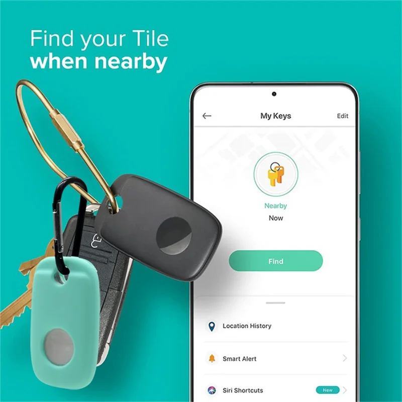 For Tile Mate Pro (2022) Bluetooth-compatible Tracker Anti-scratch Silicone Case Accessory Protective Cover Sleeve - Wine Red