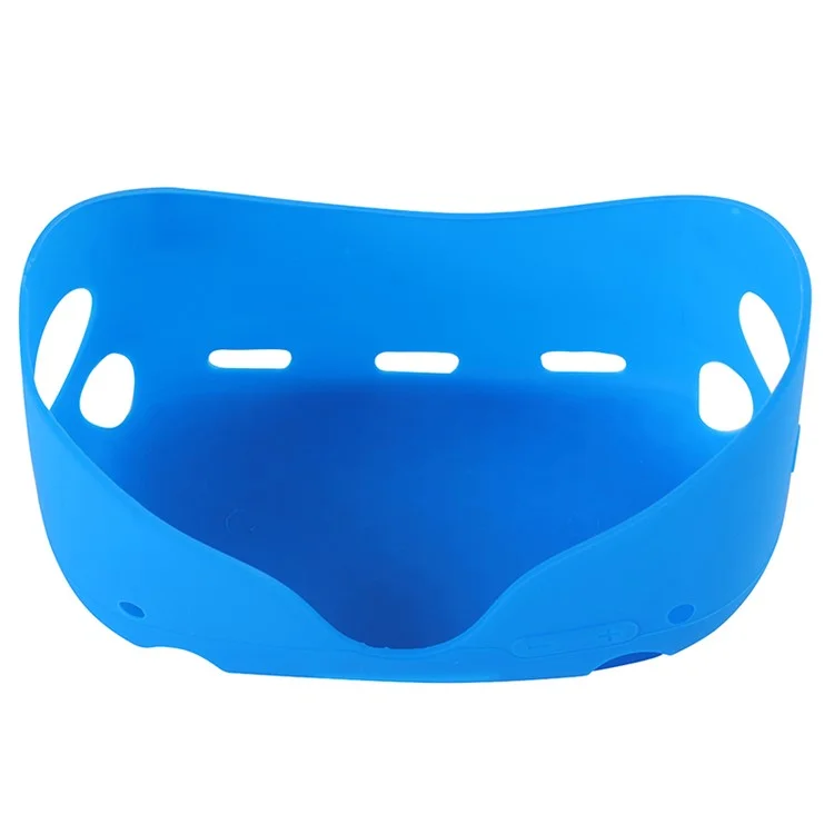 For Oculus Quest 2 VR Headset Silicone Protective Cover Skin Case with Eye Mask - Blue