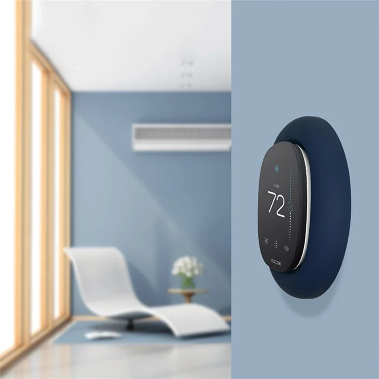 Для Ecobee 3 Lite Smart Thermostat Wall Holder Cover Silicone Protective Sleeve Anti-Drop Soft Case - White