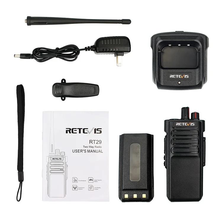 RETEVIS RT29 400-480 MHz Sprechfunkgerät 10W Walky Talky Handfunkgerät 