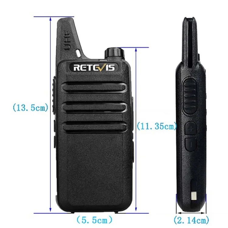 Retevis Rt622 1 Paar Mini Zwei Wege Lizenzfrei PMR Radio Walkie-Talkie (für Die Europäische Frequenz) - EU -stecker