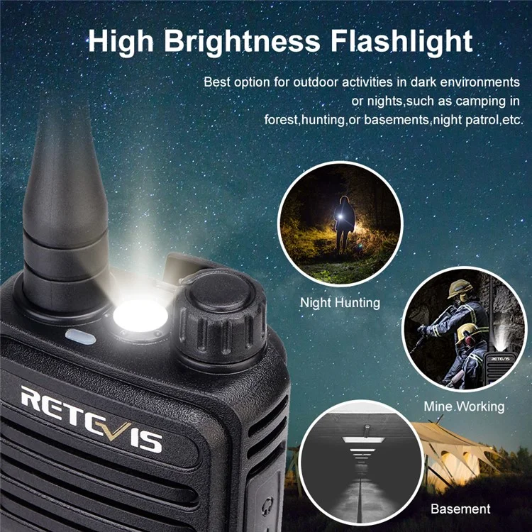 RETEVIS RT85 Professionelles Walkie-Talkie, Funkgerät mit Zweiwegefunk, VHF-UHF-Dualband, tragbar - US-Stecker