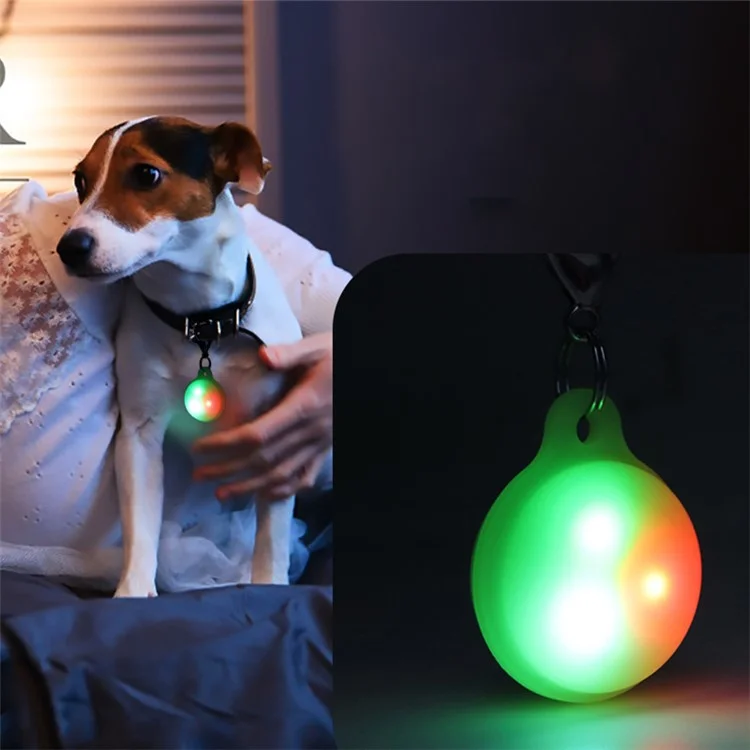 For Apple AirTag Locator Luminous Silicone Case Anti-drop Protective Cover with Key Holder - Luminous Yellow