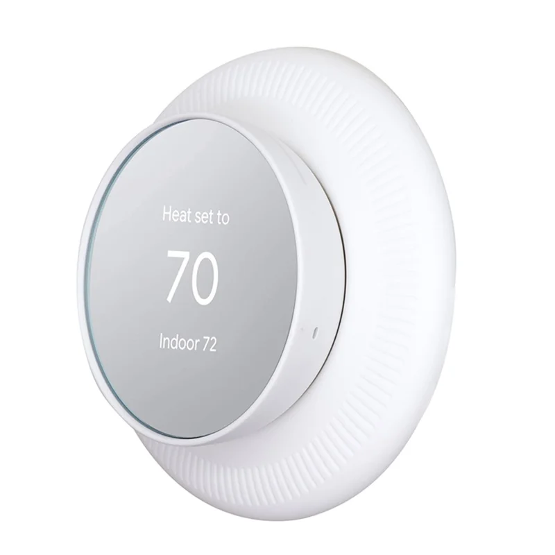For Nest Thermostat Anti-Scratch Anti-Fall Drop-Proof Silicone Cover - White