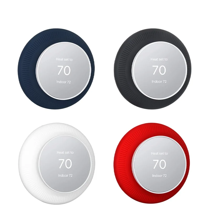 For Nest Thermostat Anti-Scratch Anti-Fall Drop-Proof Silicone Cover - White