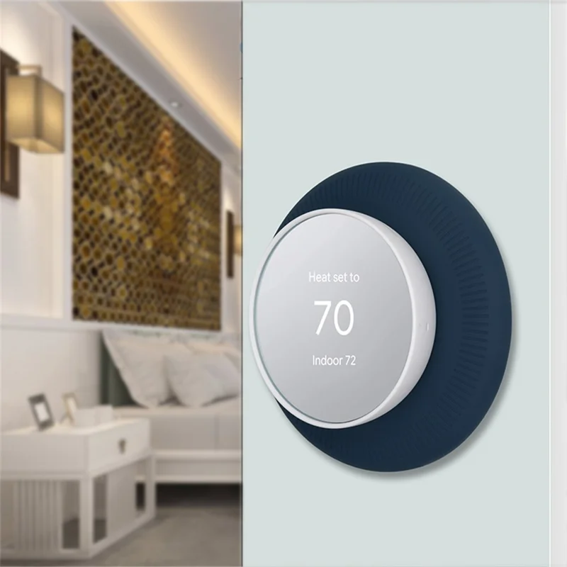 For Nest Thermostat Anti-Scratch Anti-Fall Drop-Proof Silicone Cover - White