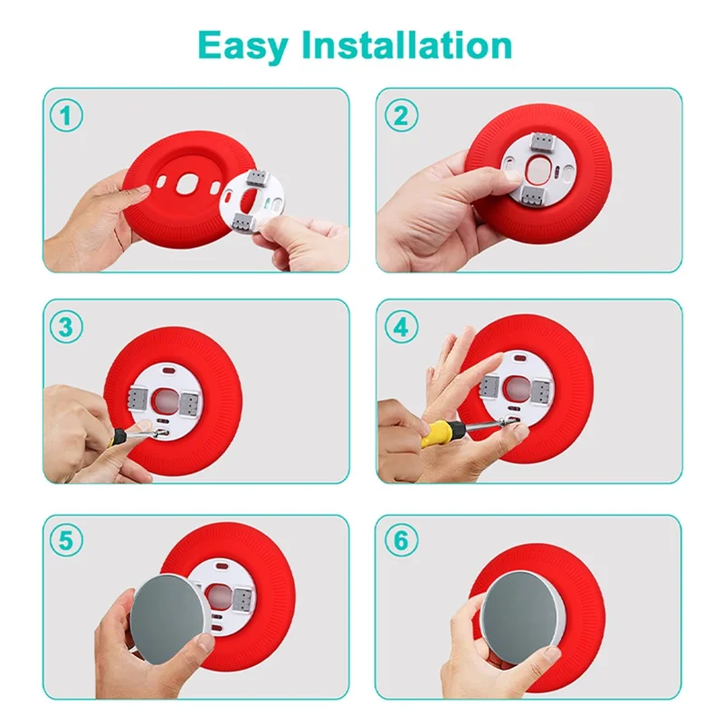 For Nest Thermostat Anti-Scratch Anti-Fall Drop-Proof Silicone Cover - White