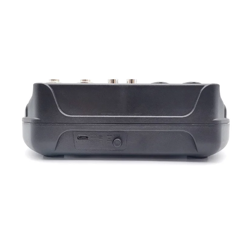 TEYUN A4 4-Channel Small Microphone Digital Audio Mixer DJ Live-Streaming Studio Mixer Sound Board Console System - US Plug