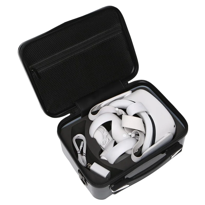 BKANO VR Lunettes Transportent un Étui Pour Oculus Quest 2 Boîte D'organisation D'accessoires Portables D'oculus Quest 2 - Argent
