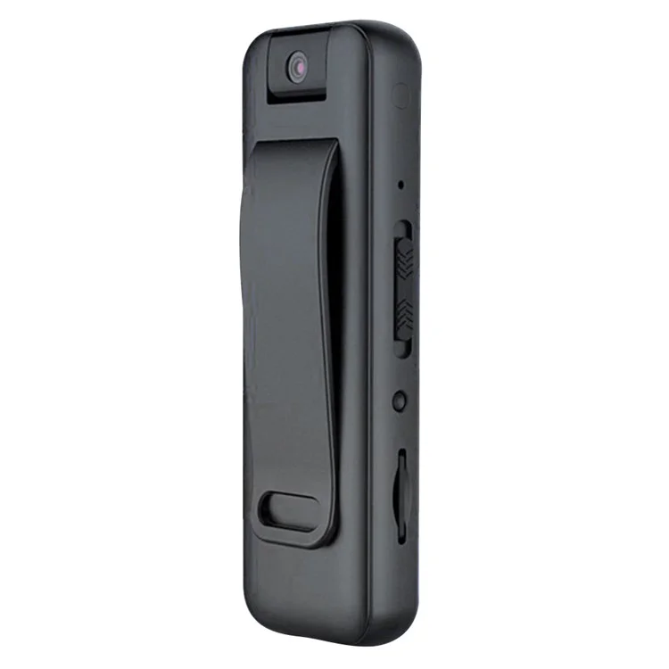 MROBO 16G Portable 1080P Enregistreur Vocal avec Clip Dorsal Caméra Rotative 180 Degrés Réduction du Bruit Appareil d'Enregistrement Audio