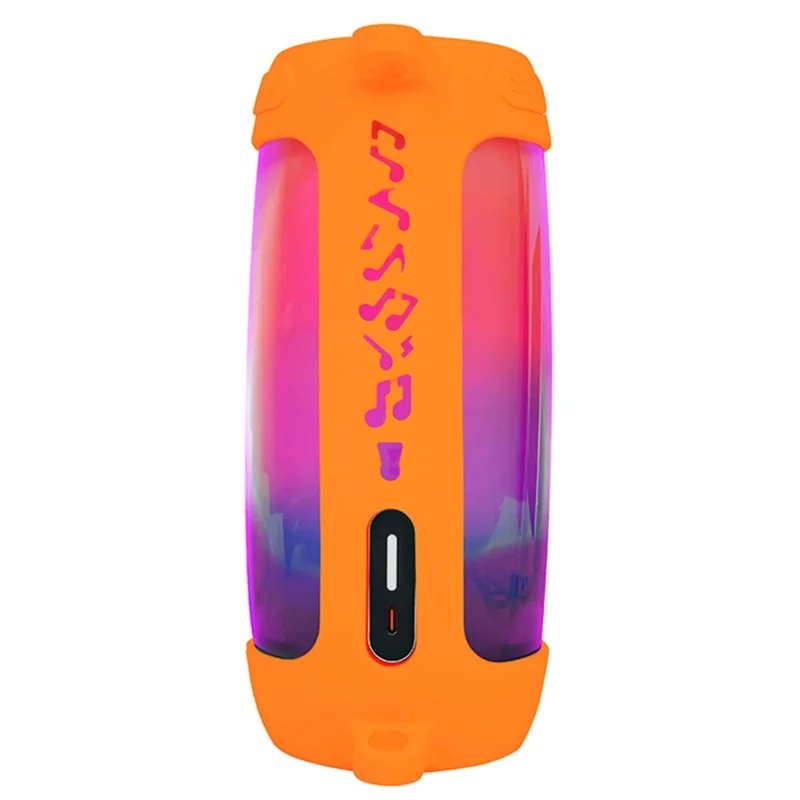 Protective Silicone Case Cover for JBL Pulse4 Bluetooth-compatible Speaker Portable Carrying Pouch - Orange