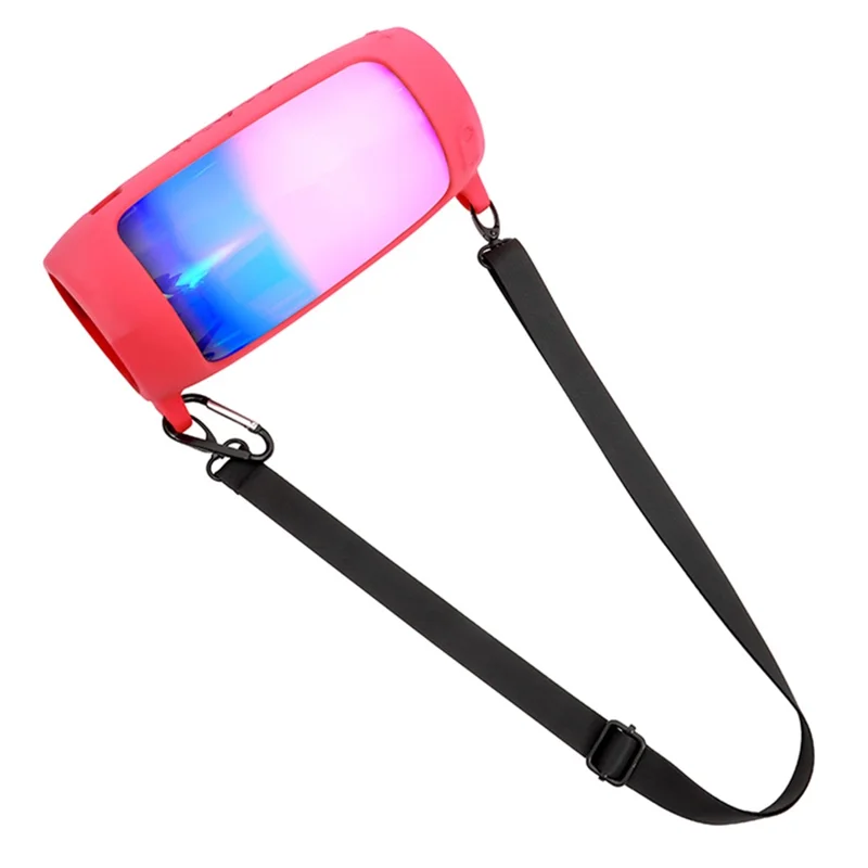 Protective Silicone Case Cover for JBL Pulse4 Bluetooth-compatible Speaker Portable Carrying Pouch - Red