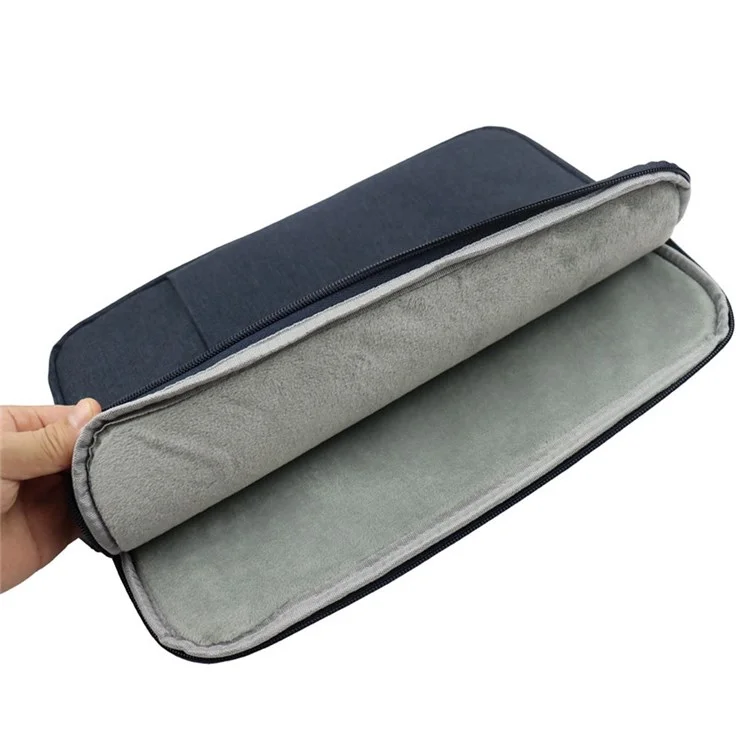 YOLINO QY-C016 Shockproof Sleeve Bag with Outer Pouch for 14-inch Laptops Portable Carry Case Anti-Scratch Storage Bag - Black