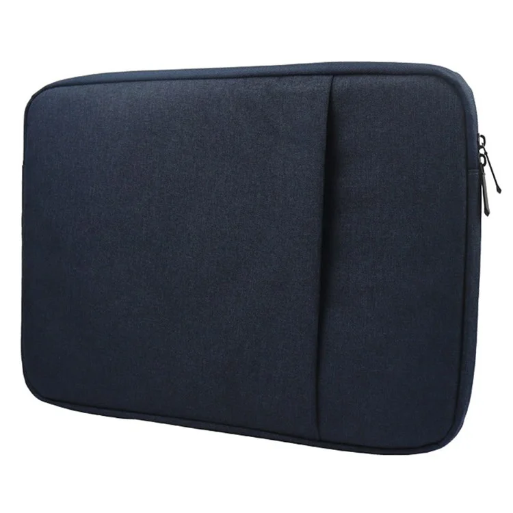 YOLINO QY-C016 Shockproof Sleeve Bag with Outer Pouch for 14-inch Laptops Portable Carry Case Anti-Scratch Storage Bag - Navy Blue