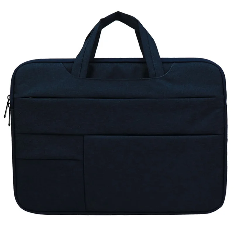 YOLINO QY-C015 13.3'' Notebook Computer Bag Business Style Laptop Sleeve with Hiding Handle Strap - Navy Blue