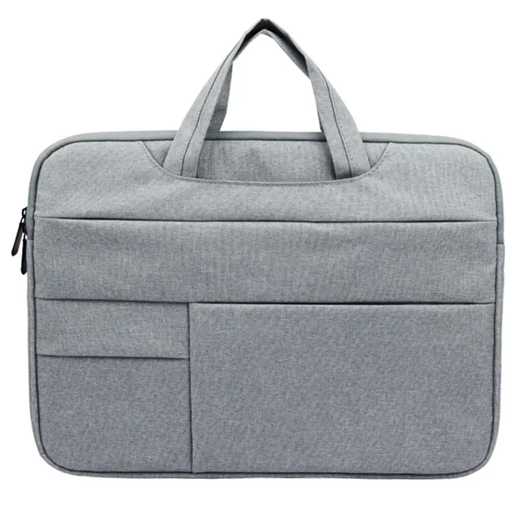 Yolino QY-C015 12 '' Bag de la Computadora Portátil Multifunción Manga de Computadora de Cuaderno de Estilo Simple Con Correa de Mango Oculto - Gris