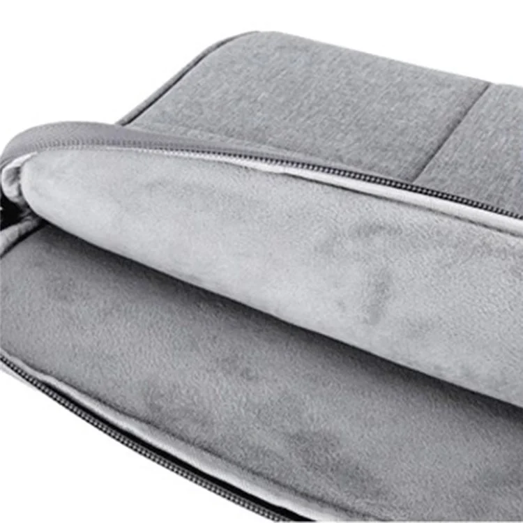 Yolino QY-C015 12 '' Bag de la Computadora Portátil Multifunción Manga de Computadora de Cuaderno de Estilo Simple Con Correa de Mango Oculto - Gris