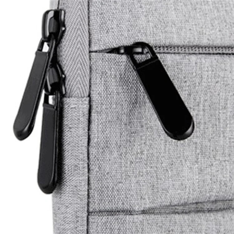 Yolino QY-C015 12 '' Bag de la Computadora Portátil Multifunción Manga de Computadora de Cuaderno de Estilo Simple Con Correa de Mango Oculto - Gris
