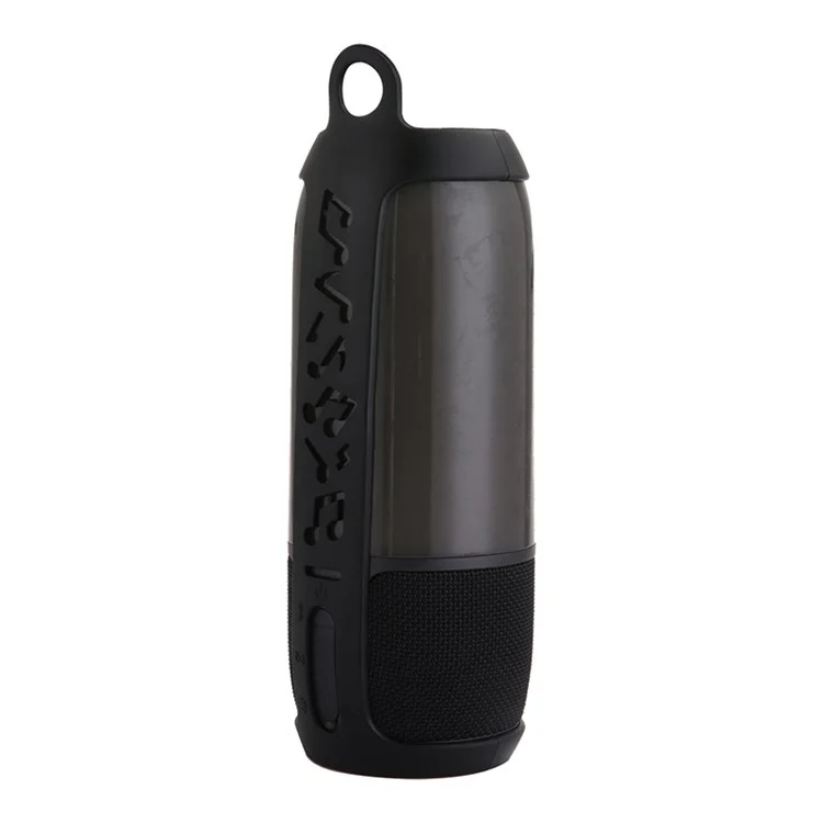 For JBL Pulse3 Silicone Protective Case Bluetooth-compatible Speaker Anti-drop Frame Cover - Black