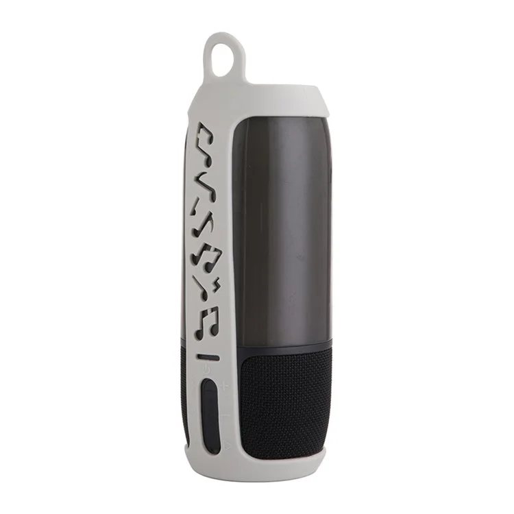 For JBL Pulse3 Silicone Protective Case Bluetooth-compatible Speaker Anti-drop Frame Cover - Grey