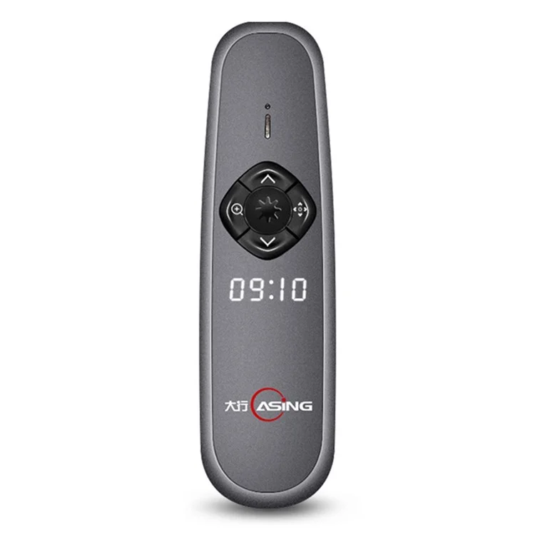 Atualização de Atualização A8 A8 128mb 2.4GHz Apresentação Sem Fio Clicker Remote Remote For PowerPoint Pointer Paga Paga Paga Penha Com LED Display Para o Ensino de Negócios (luz Vermelha Física + Laser Digital)
