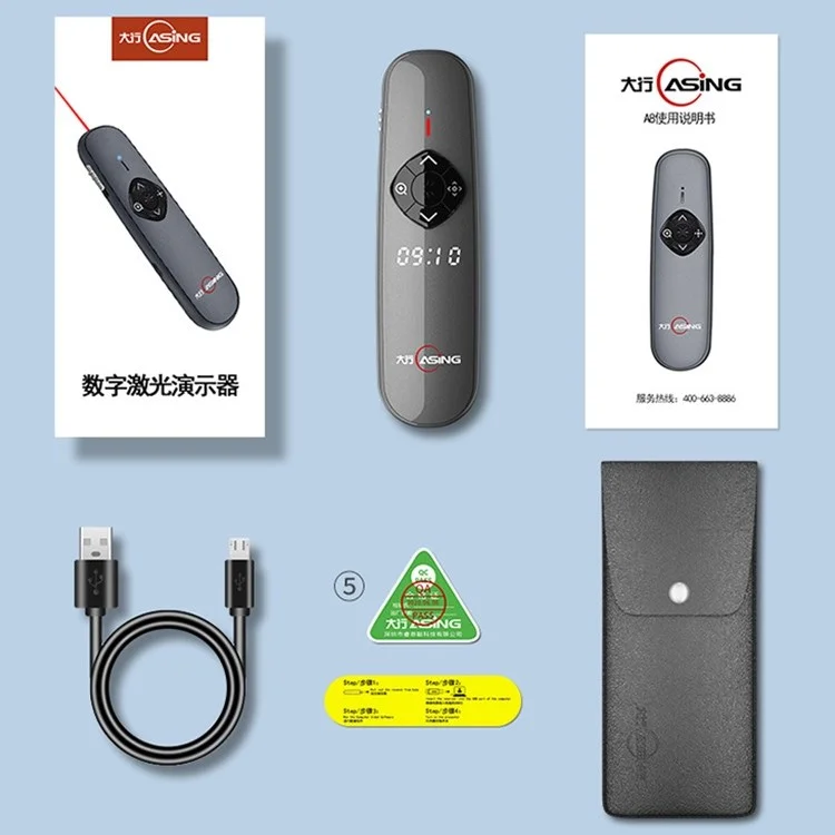 Atualização de Atualização A8 de 32 gb de 2,4 Ghz Página de Laser Remota Página Para PowerPoint PowerPoint Apresentação Clicker Com Exibição LED (luz Vermelha Física + Laser Digital)