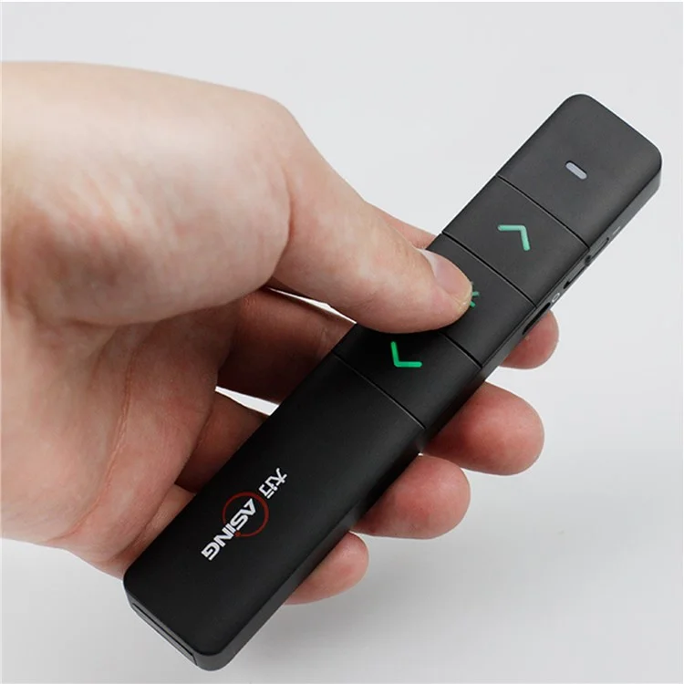 ASING A218 Presentation Clicker Electronic Pointer Page Turning Pen Remote Control Pointer with Red Light for PowerPoint