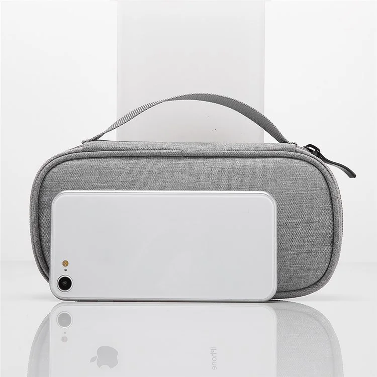 ZZRS S05 Electronic Accessesies Bag Organization Mourcement Для Наушников, Кабеля, USB Flash Drive, Мыши, Настенного Зарядного Устройства - Серый