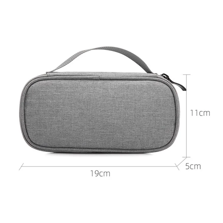 ZZRS S05 Electronic Accessories Bag Organization Pouch for Earphone, Cable, USB Flash Drive, Mouse, Wall Charger - Grey