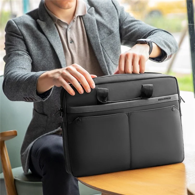 MARK RYDEN MR8001 15,6 '' Laptop-Tragetasche für MacBook Mehrschichtig Herren-Notebooktasche mit Griff und Gurt