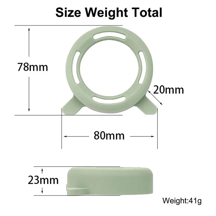Estuche de soporte de silicona 2Pcs para Huawei Sound Joy (EGRT-00), funda protectora de silicona para altavoz de audio Bluetooth - Matcha Green