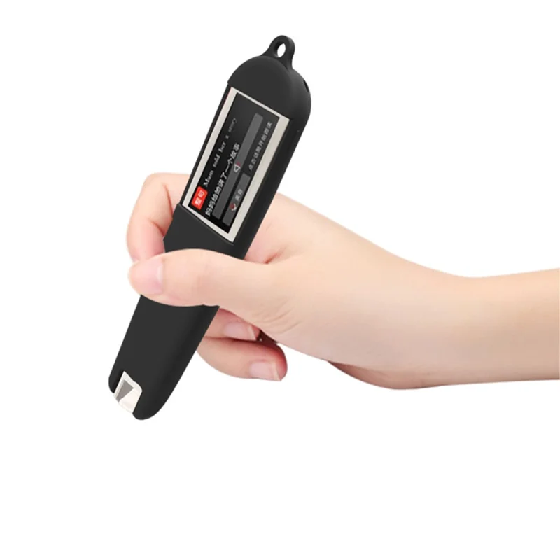 Silicone Case Sleeve for Newmine N3 Dictionary Pen, Full Protection Cover with Hanging Strap - Red