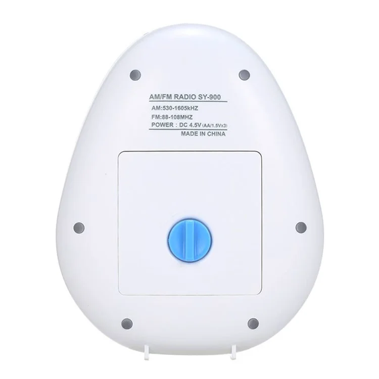 Altavoz portátil con radio AM/FM SY-900 IPX4 resistente al agua, alimentado por batería, con cordón